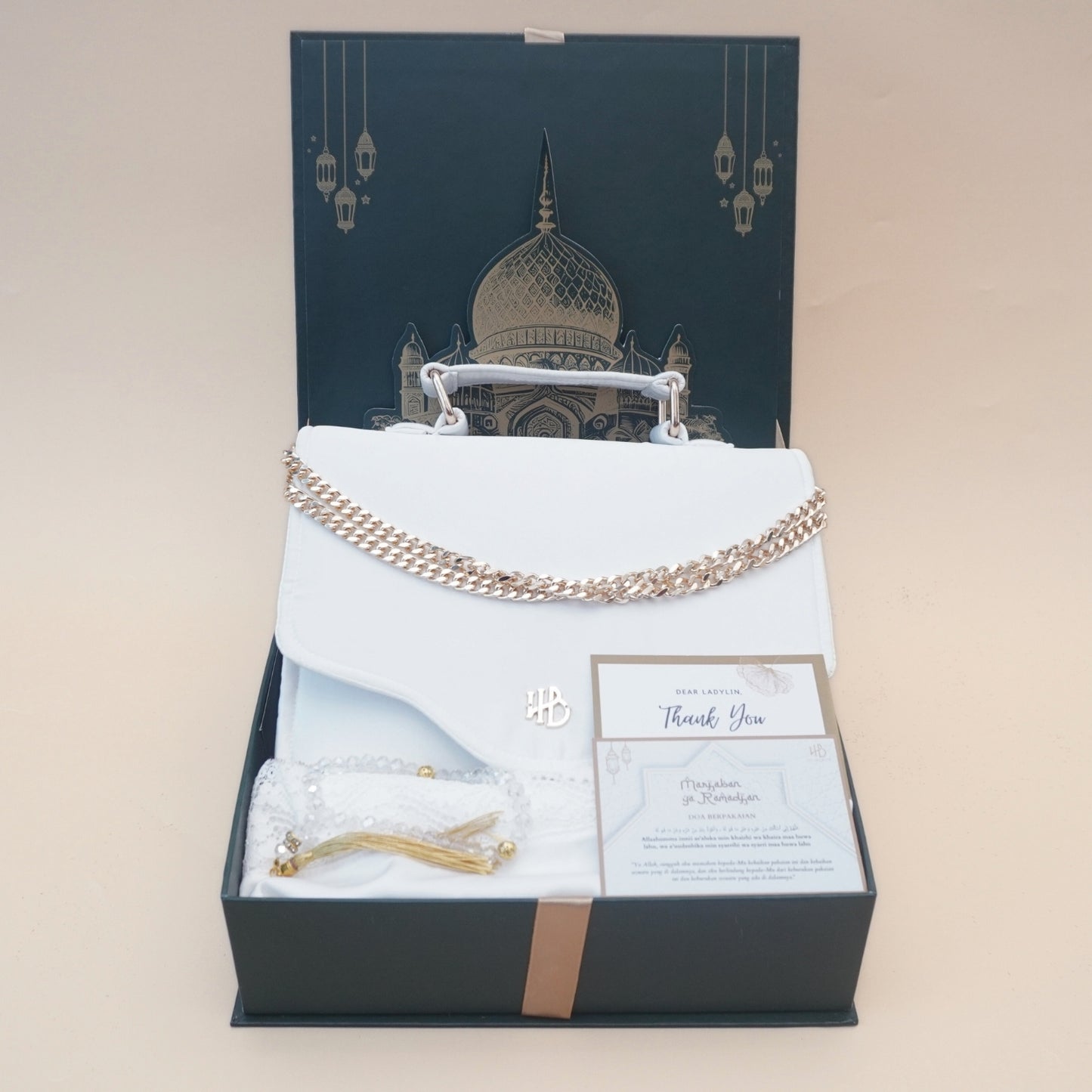 Rayya Luxury Prayer Set Hijaberlin - White