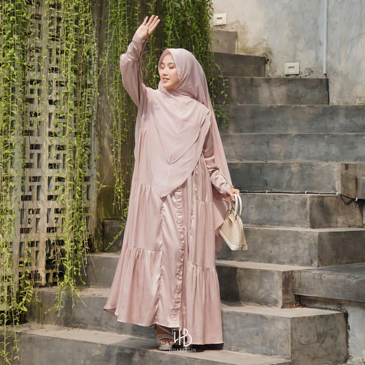 Lashira Dress Hijaberlin - Rose
