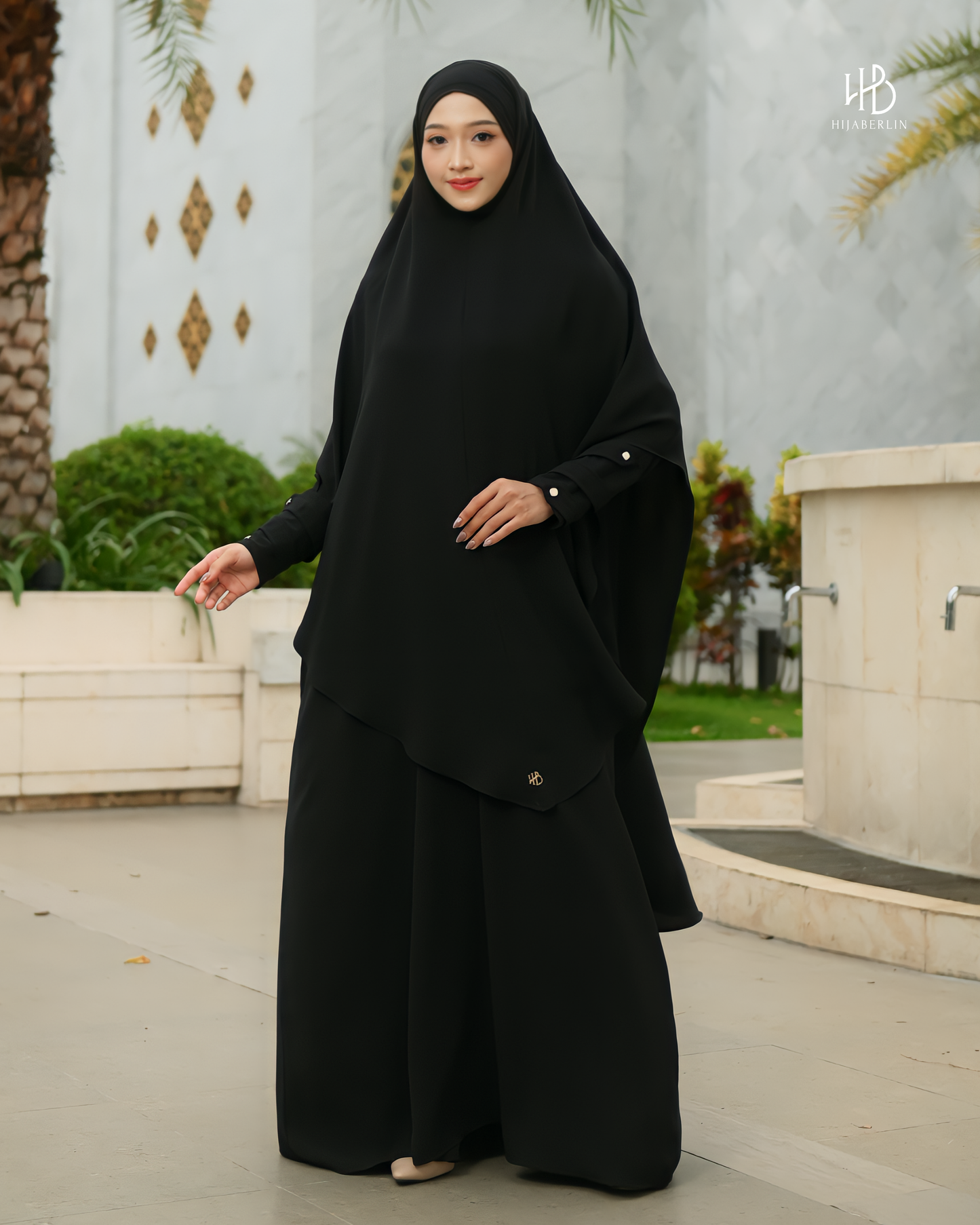 Nusaibah Dress Set Black - Hijaberlin