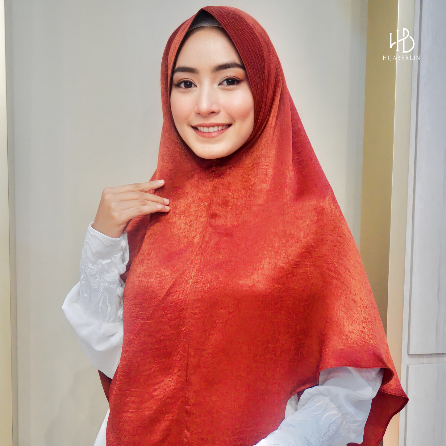 Safira Khimar Syar'i Terracota - Hijaberlin