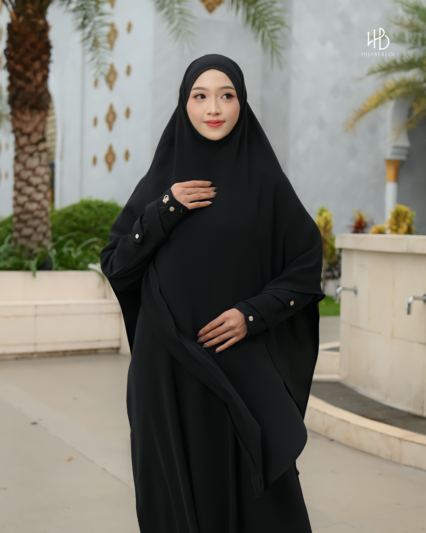 Nusaibah Dress Set Black - Hijaberlin