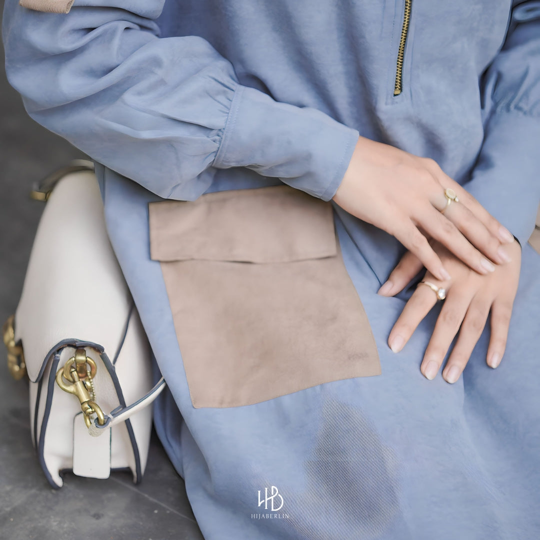 Shireen Dress Hijaberlin - Denim