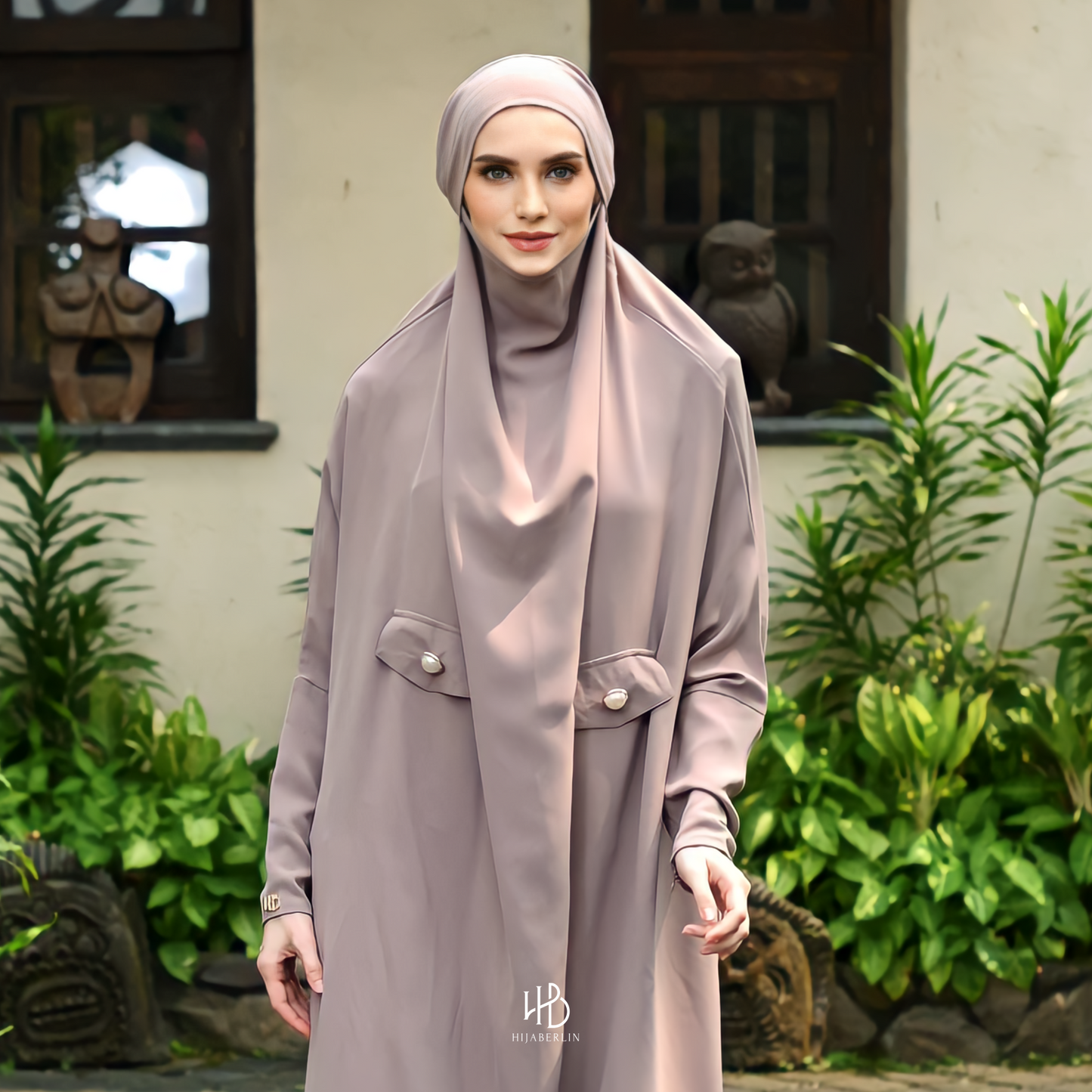Hawa Overhead Khimar Dress Hijaberlin - Amber
