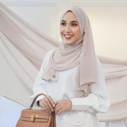 Basic Shawl Ultrasoft Hijaberlin - Latte