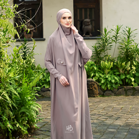 Hawa Overhead Khimar Dress Hijaberlin - Amber