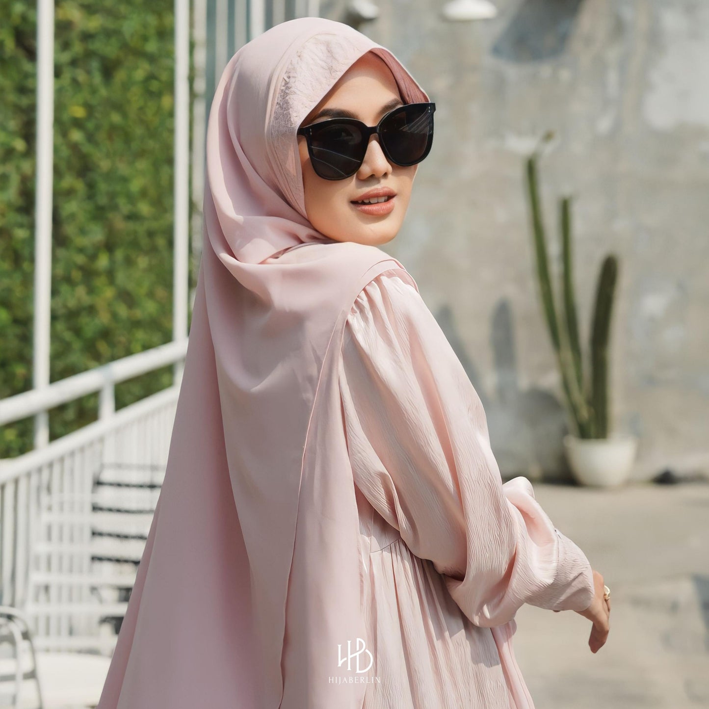 Lashira Dress Hijaberlin - Pink