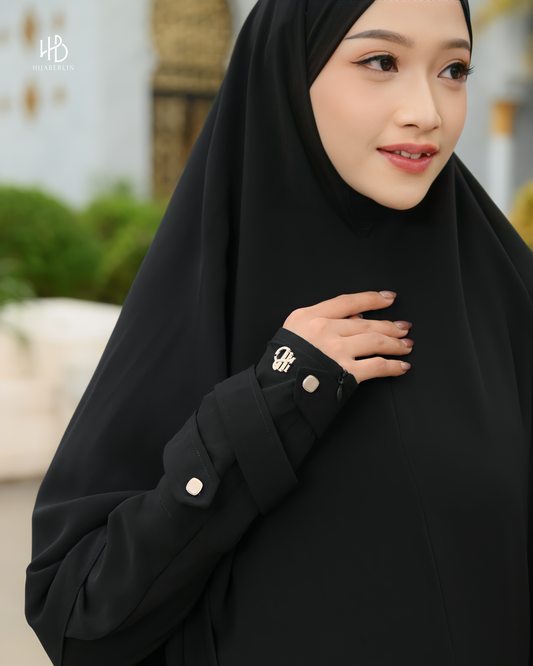 Nusaibah Dress Set Black - Hijaberlin
