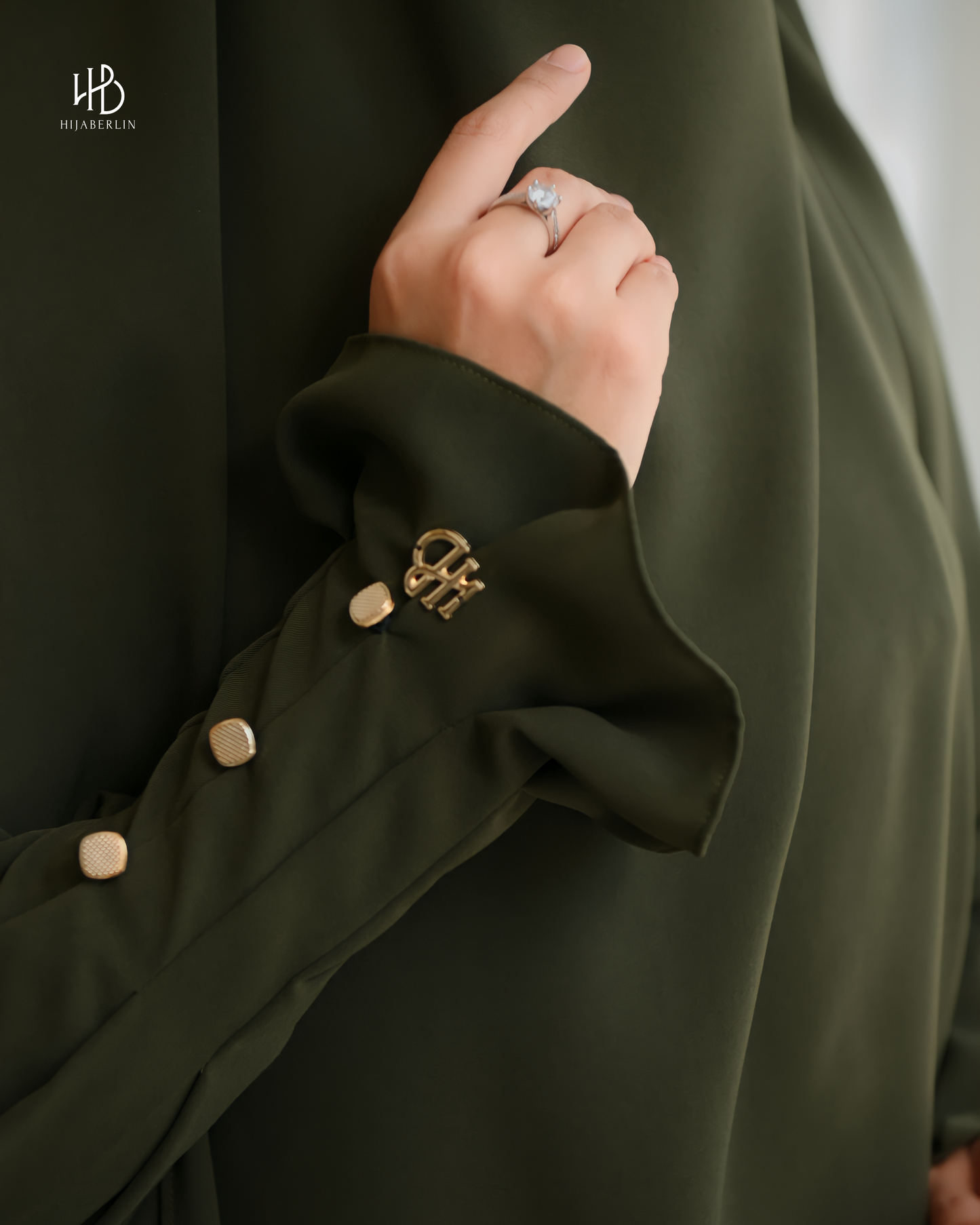 Maryam Dress Set Army - Hijaberlin