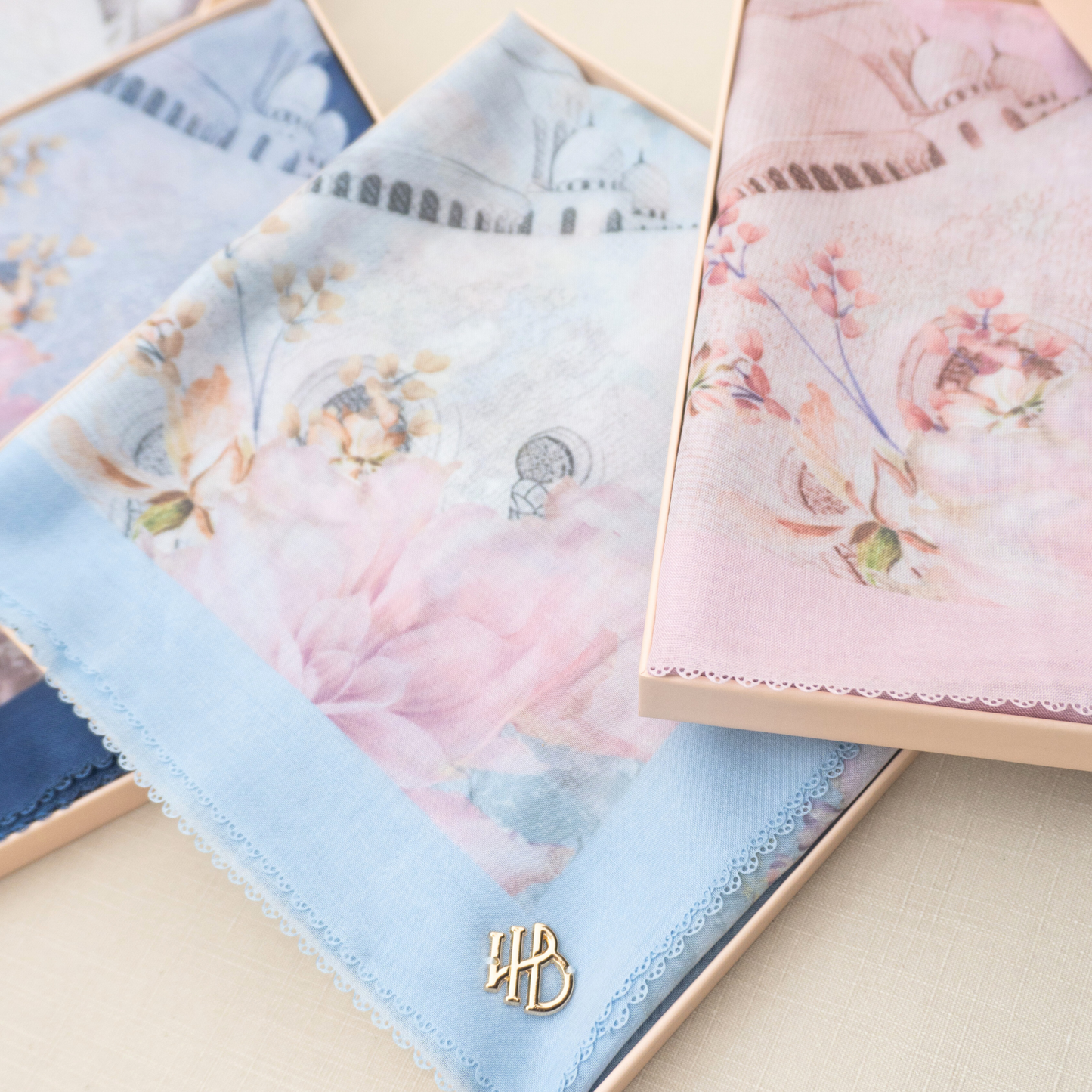 Fiore Scarf Hijaberlin - Acqua