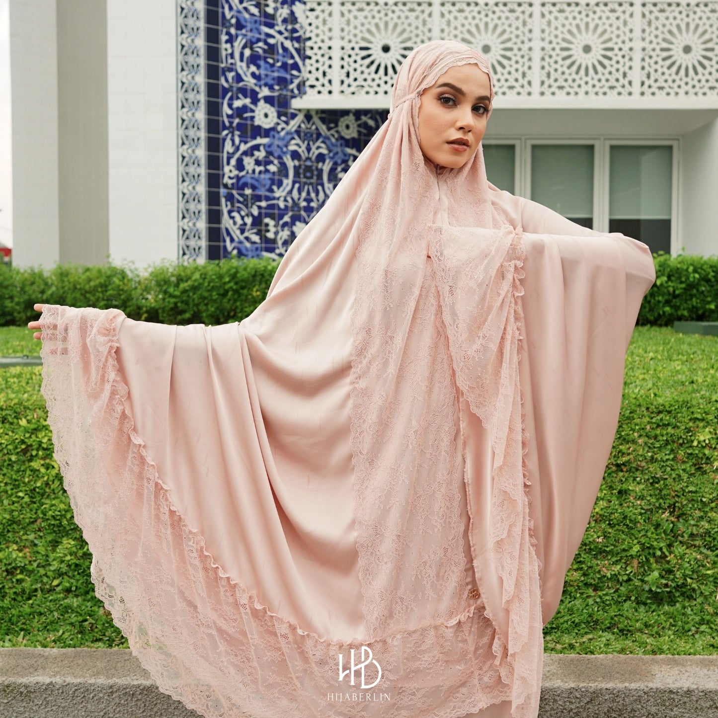 Rayya Luxury Prayer Set Hijaberlin - Rose