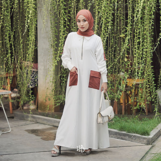 Shireen Dress Hijaberlin - White