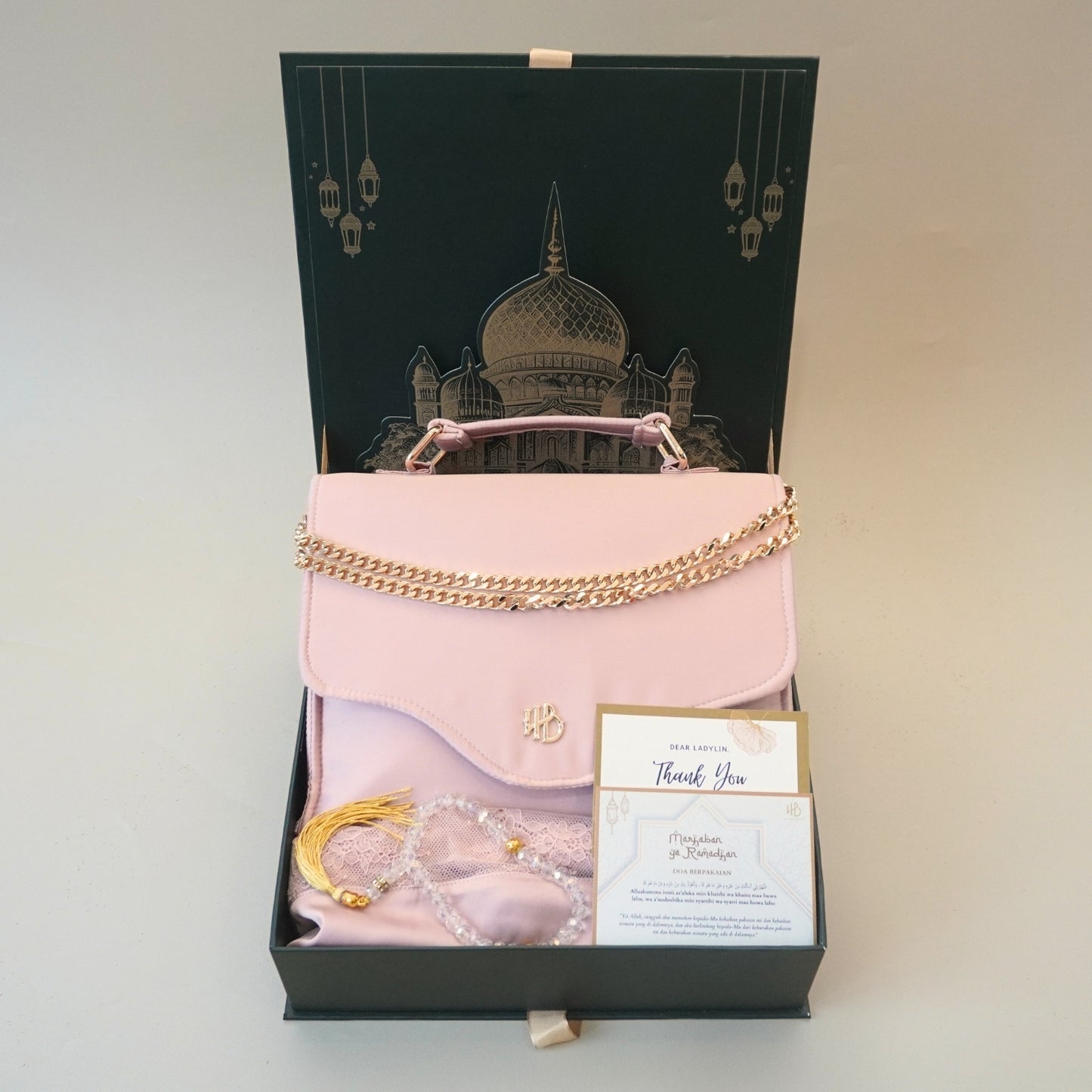 Rayya Luxury Prayer Set Hijaberlin - Rose