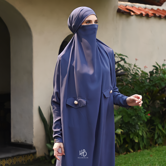 Hawa Overhead Khimar Dress Hijaberlin - Royal