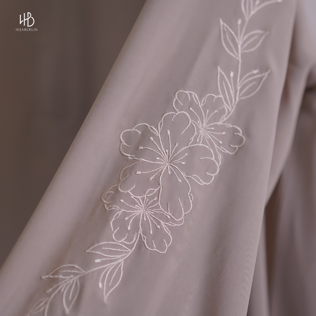 Zahra Dress Embroidery - Caramel