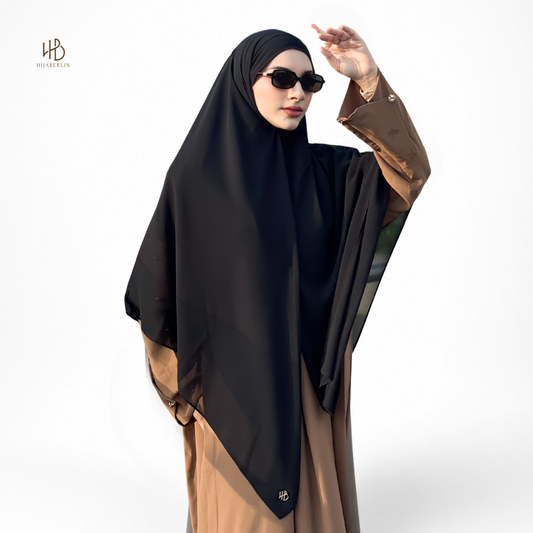 Shafa Khimar - Black