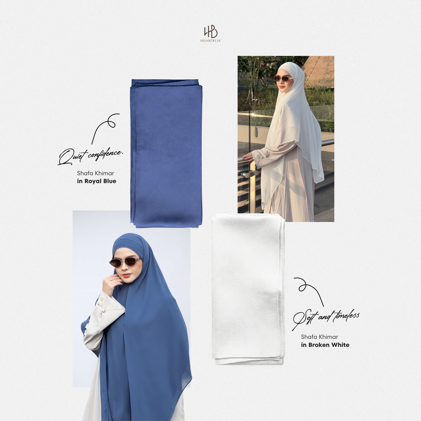 Shafa Khimar - Broken White