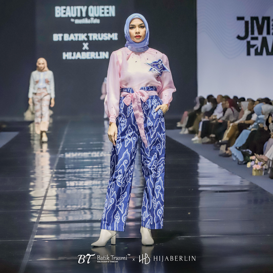 HIJABERLIN X BT BATIK TRUSMI : SRIKANDI COLLECTION - MARTHA ONE SET WANITA PREMIUM