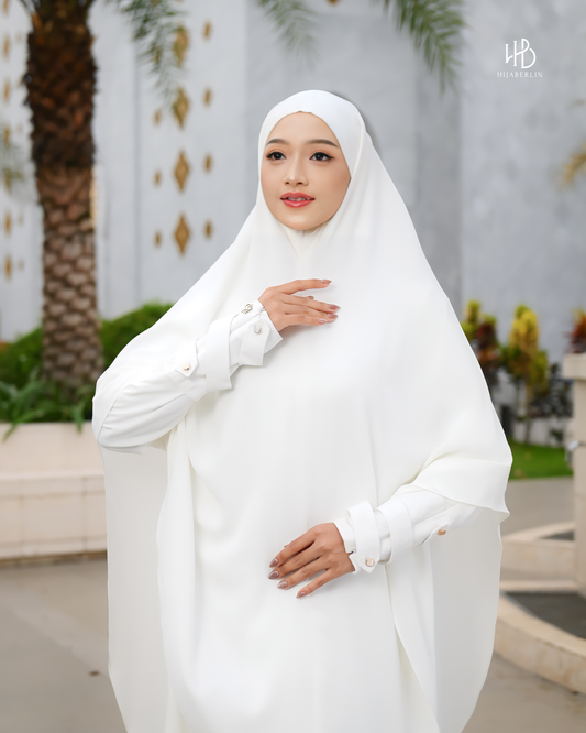 Nusaibah Dress Set White - Hijaberlin