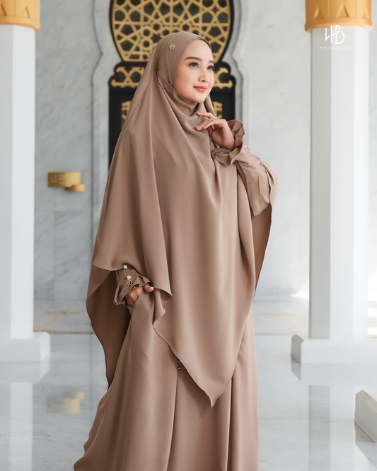 Maryam Dress Set Wood - Hijaberlin