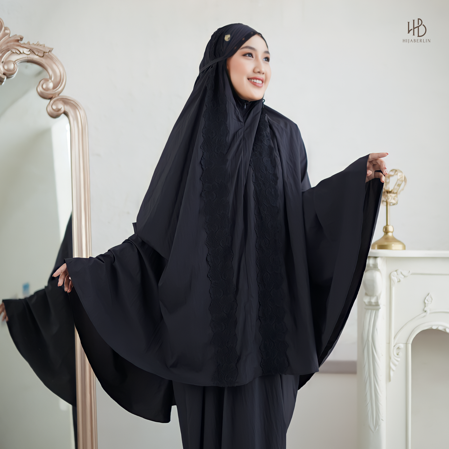 Amina Prayer Set Hijaberlin - Black