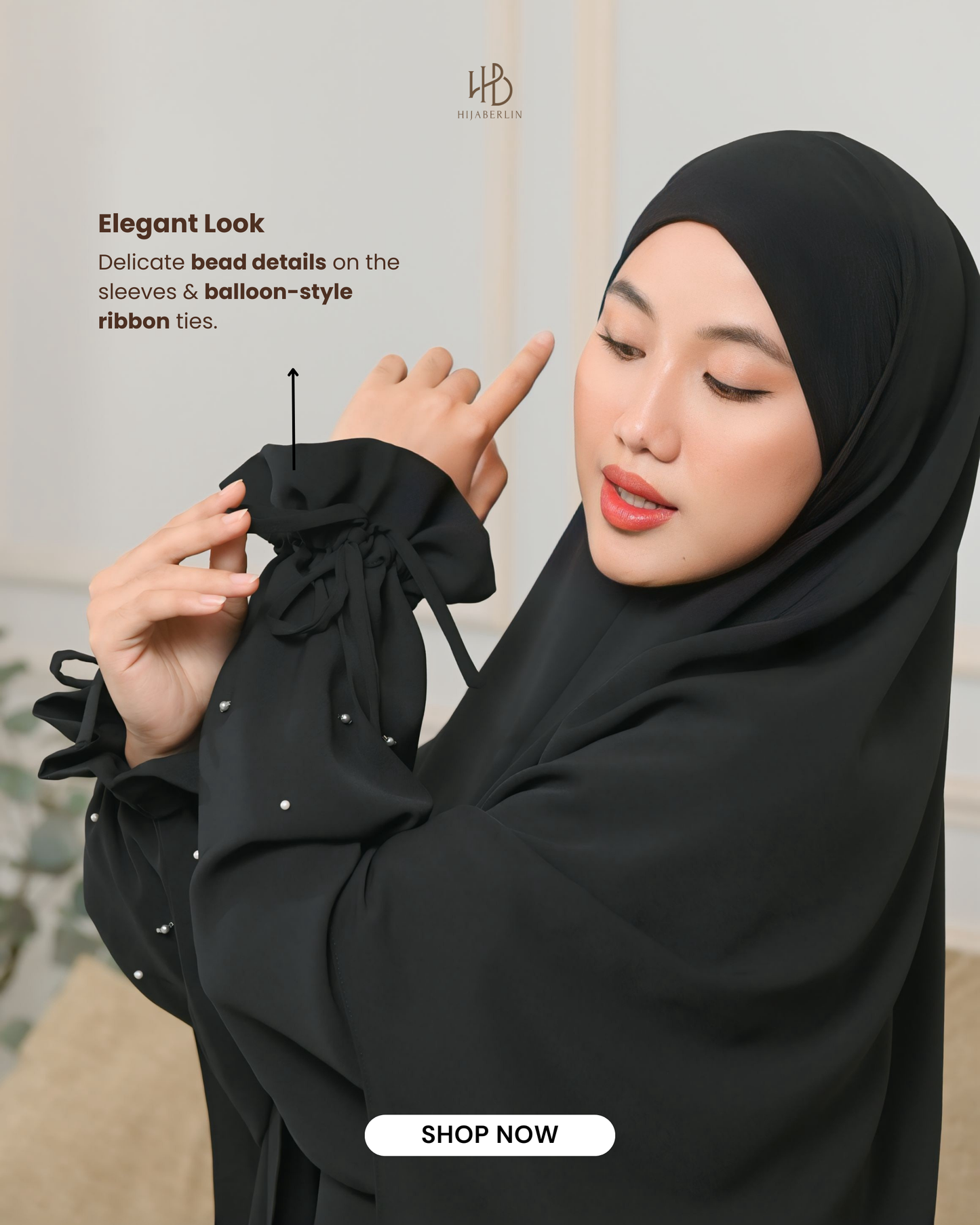 Khaula Dress Latte - Hijaberlin