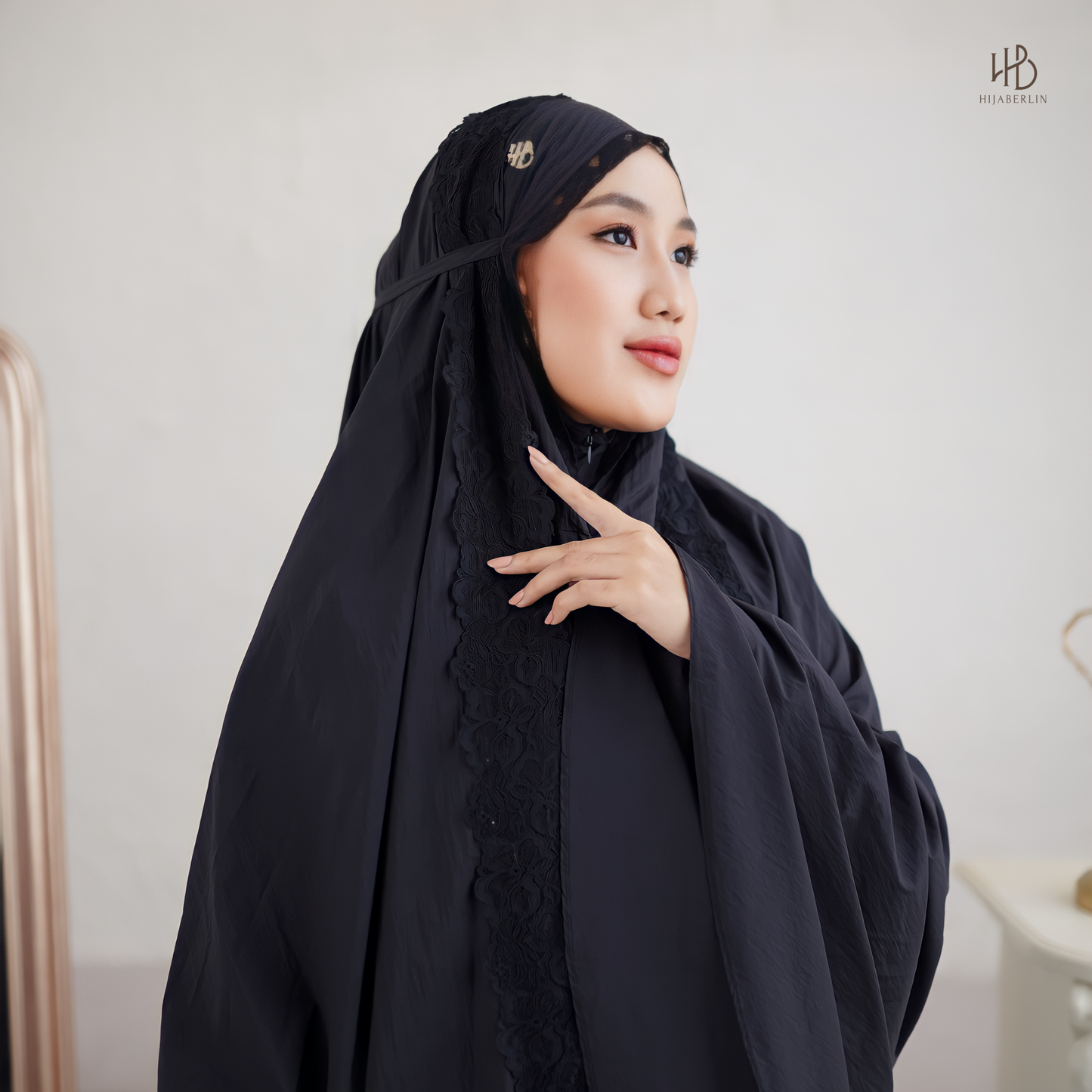 Amina Prayer Set Hijaberlin - Black