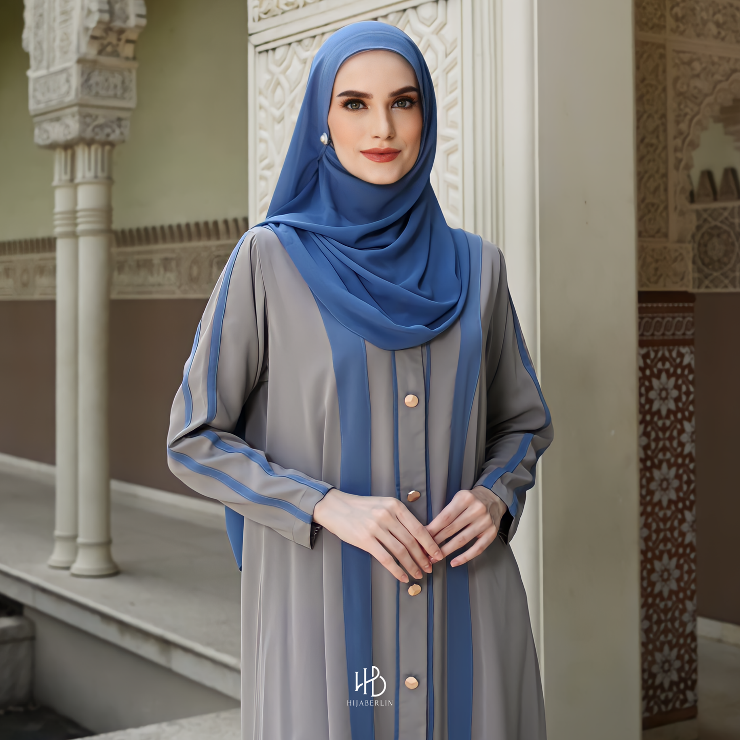 Fatimah Abaya Set Hijaberlin - Dove