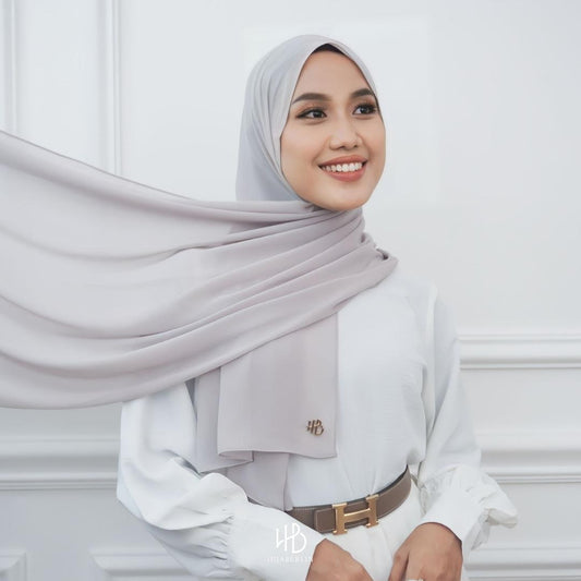 Basic Shawl Ultrasoft Hijaberlin - Ash Grey