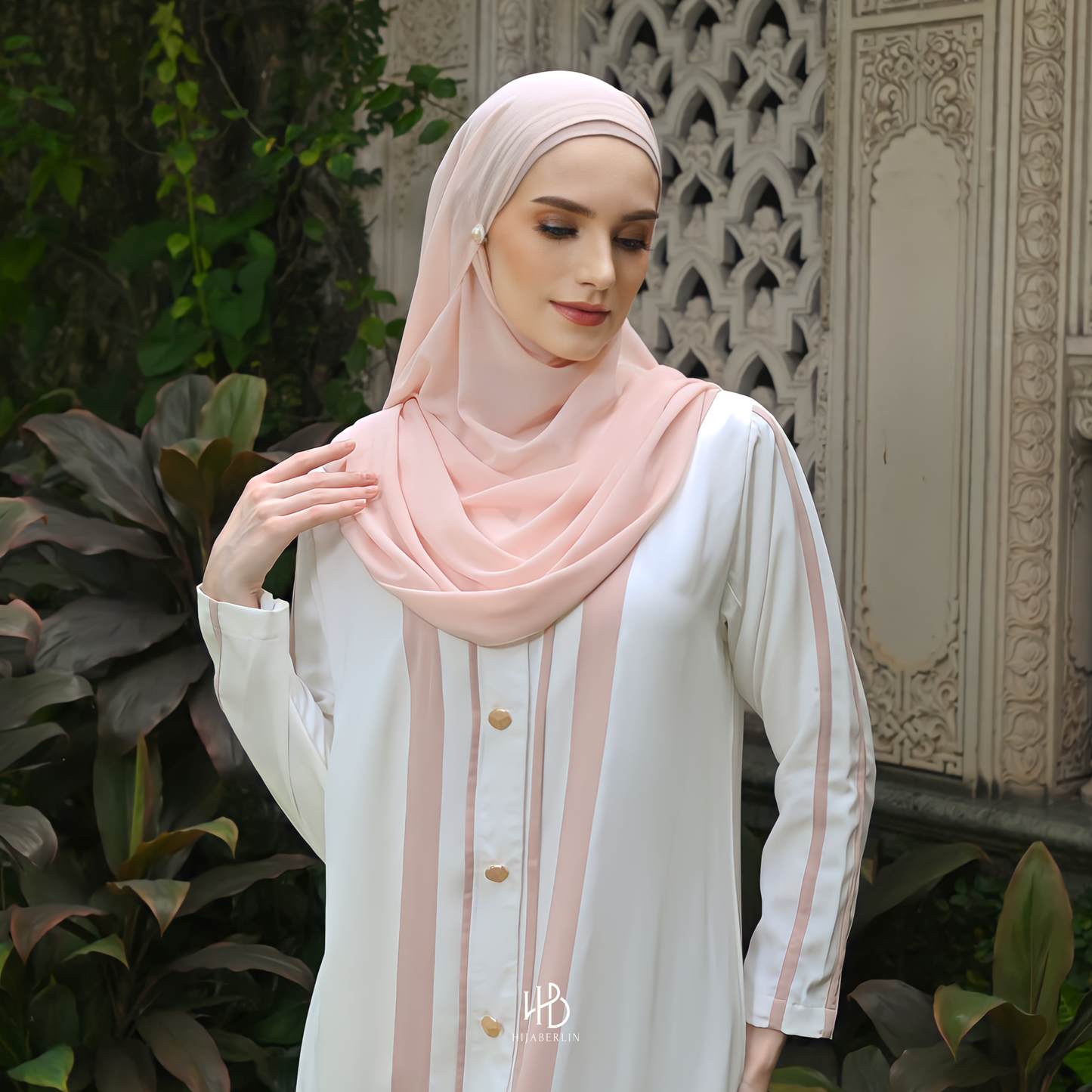 Fatimah Abaya Set Hijaberlin - Pearl