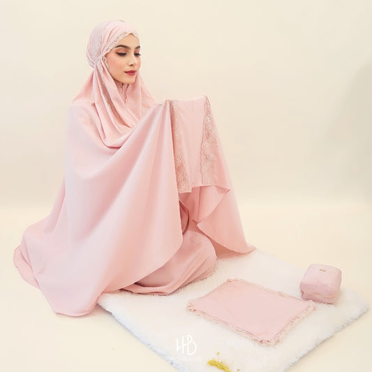 Safar Prayer Set Hijaberlin - Pink