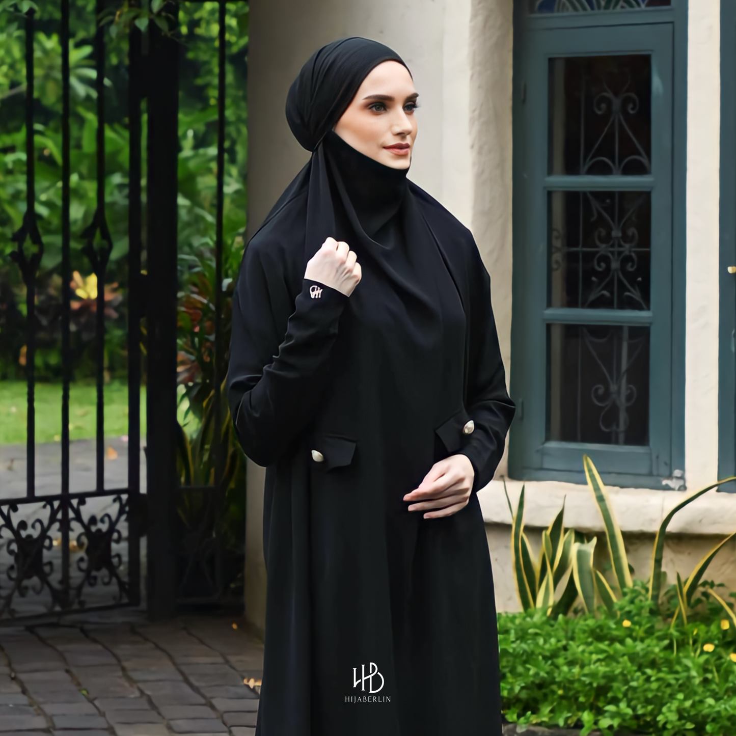 Hawa Overhead Khimar Dress Hijaberlin - Midnight