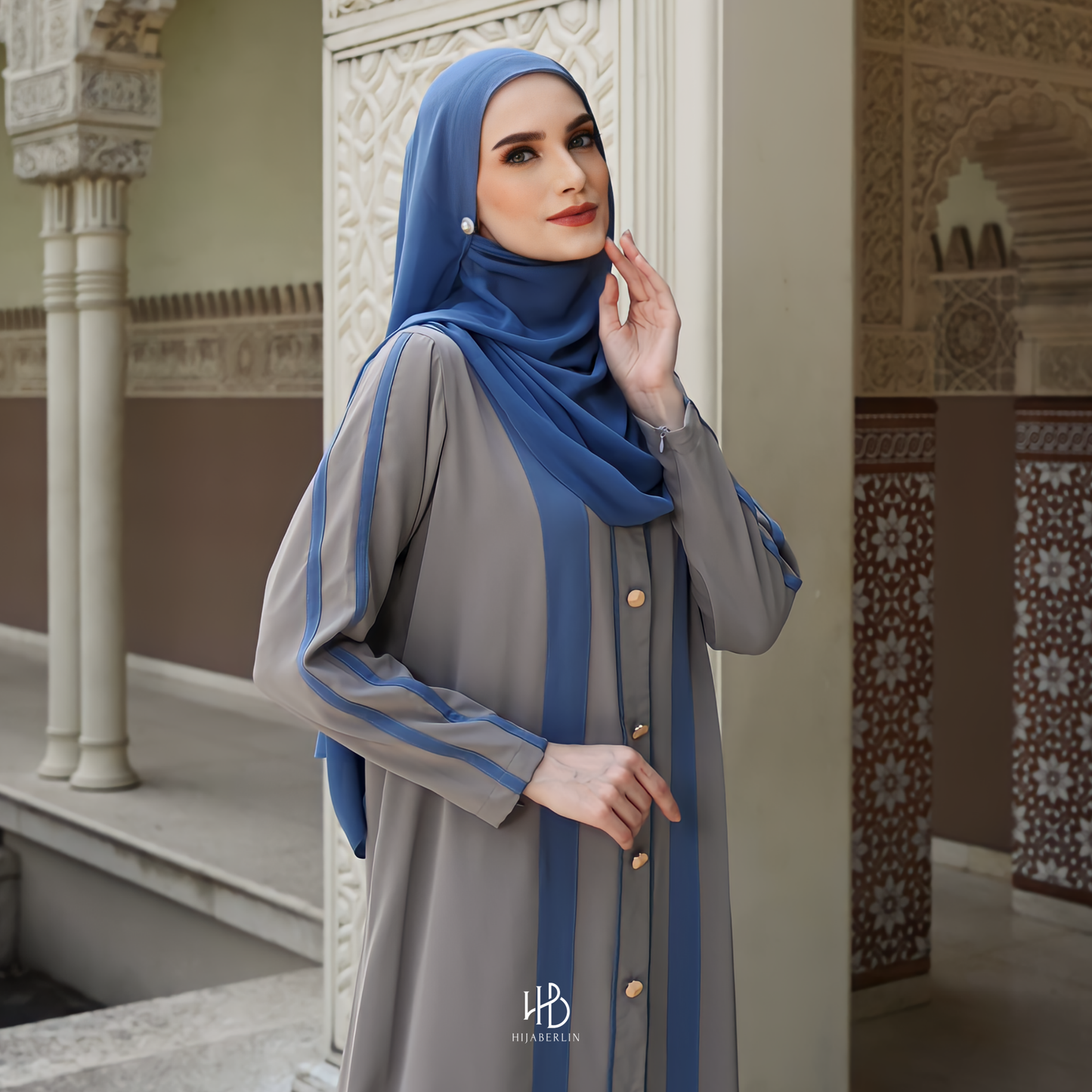 Fatimah Abaya Set Hijaberlin - Dove