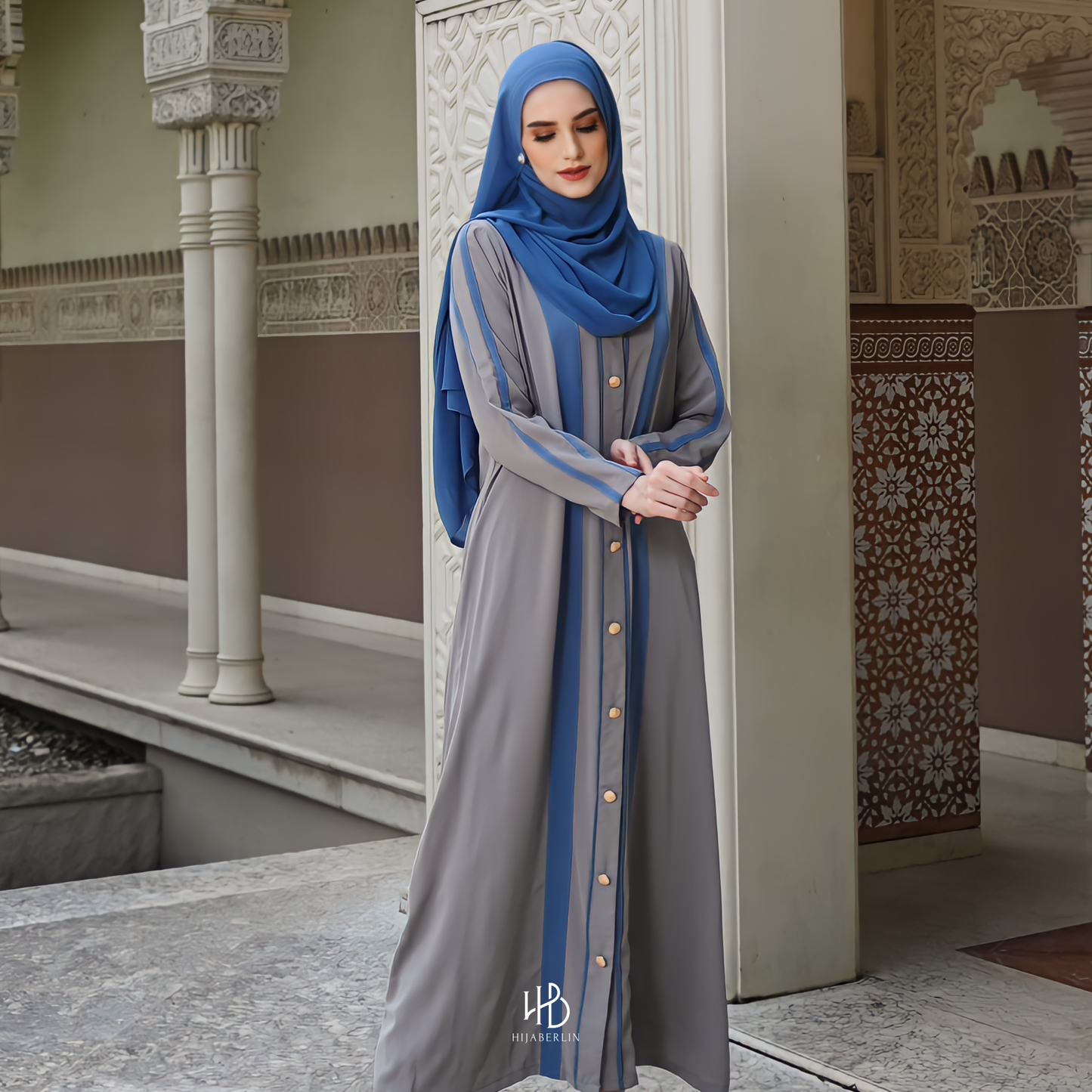 Fatimah Abaya Set Hijaberlin - Dove