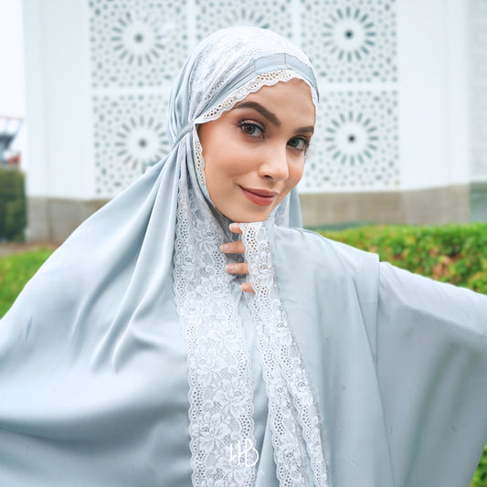 Asiyah Prayer Set Silk - Blue Soft