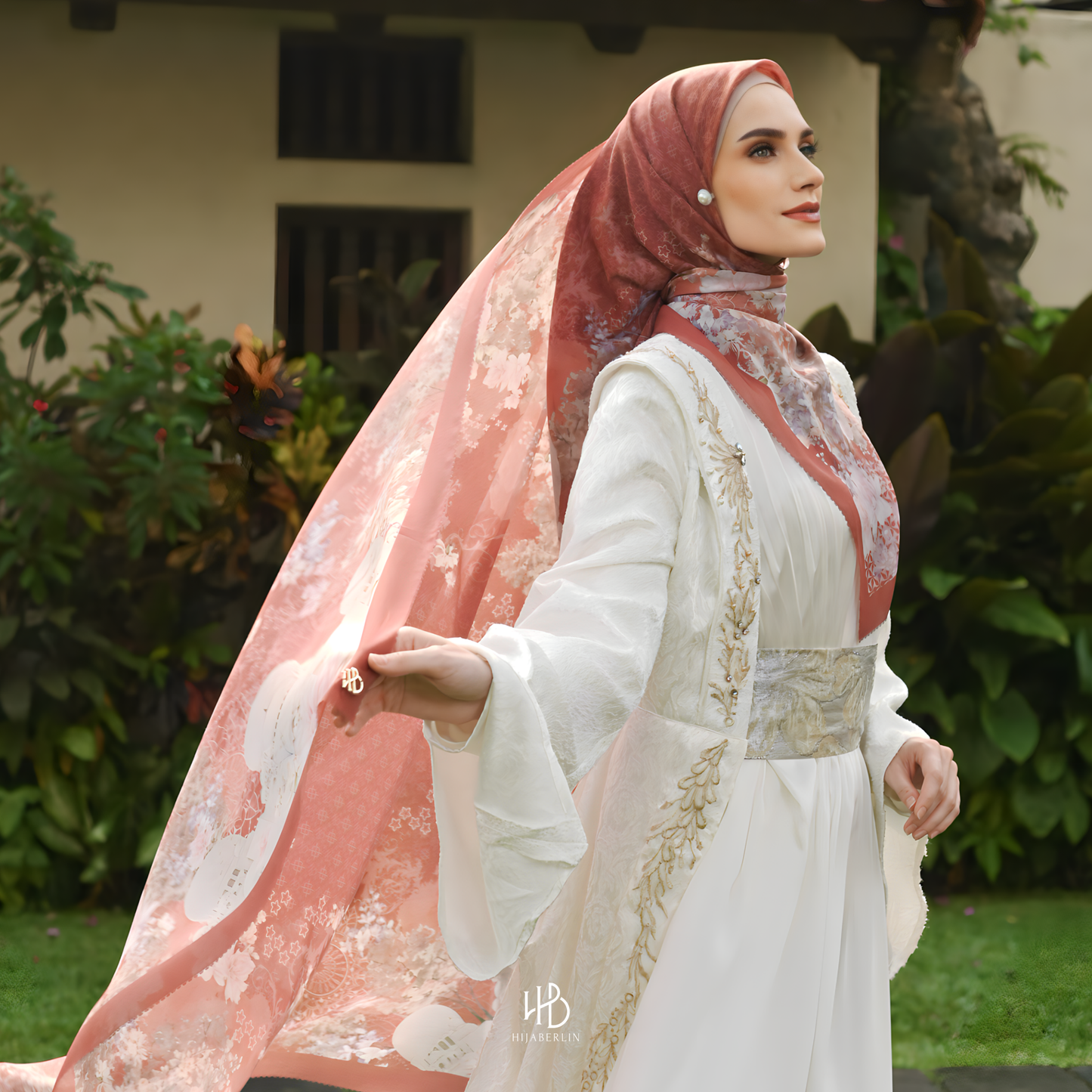 Fiore Scarf Hijaberlin - Terra