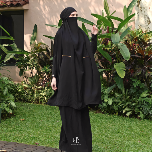 Aisyah Khimar Set Hijaberlin - Midnight