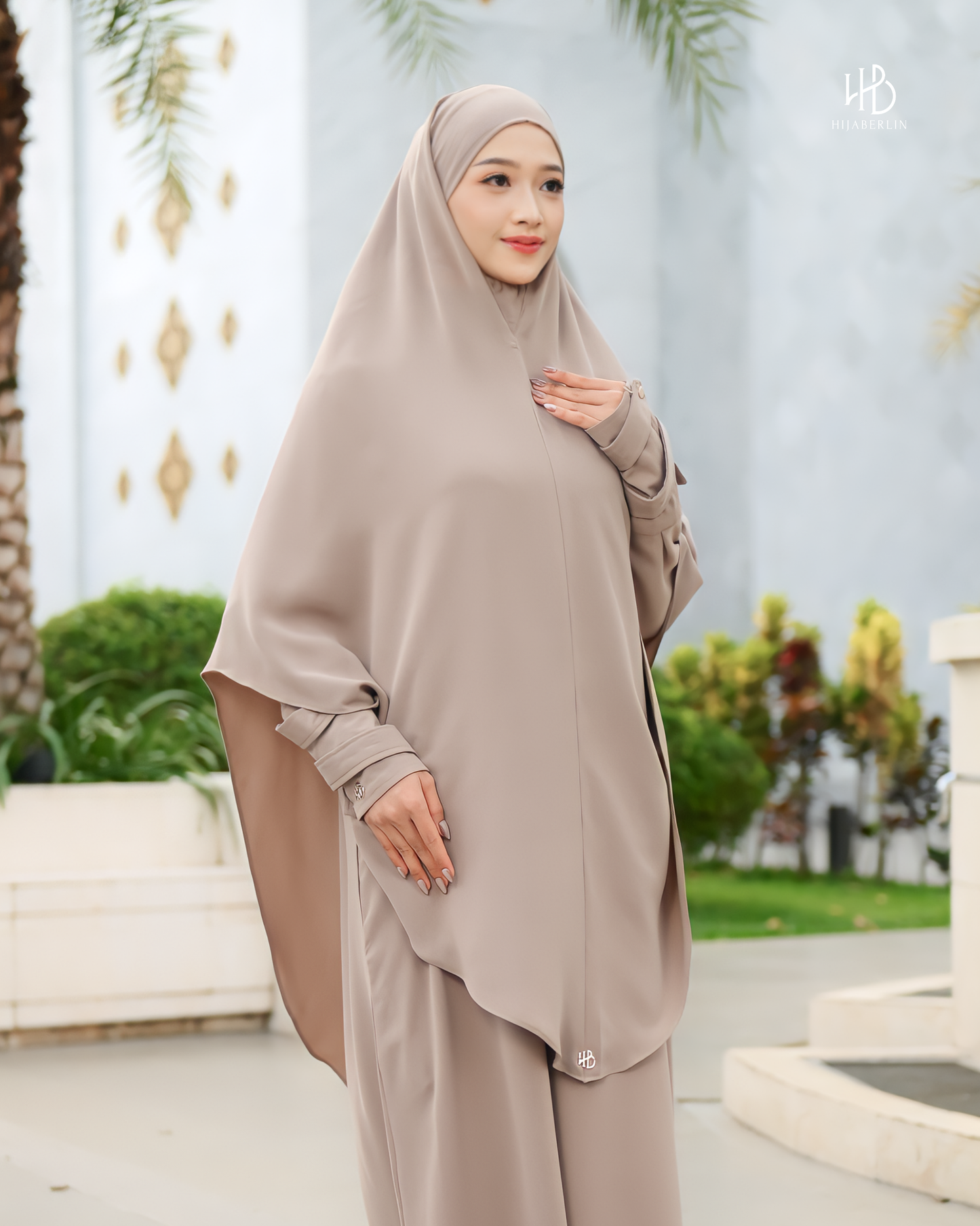 Nusaibah Dress Set Amber - Hijaberlin