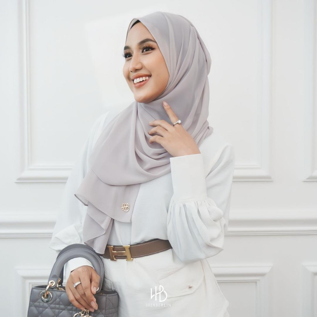 Basic Shawl Ultrasoft Hijaberlin - Ash Grey