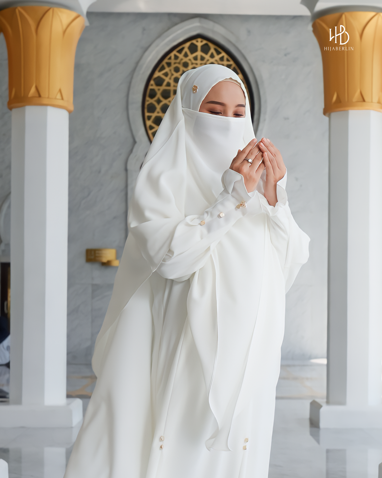 Maryam Dress Set White - Hijaberlin