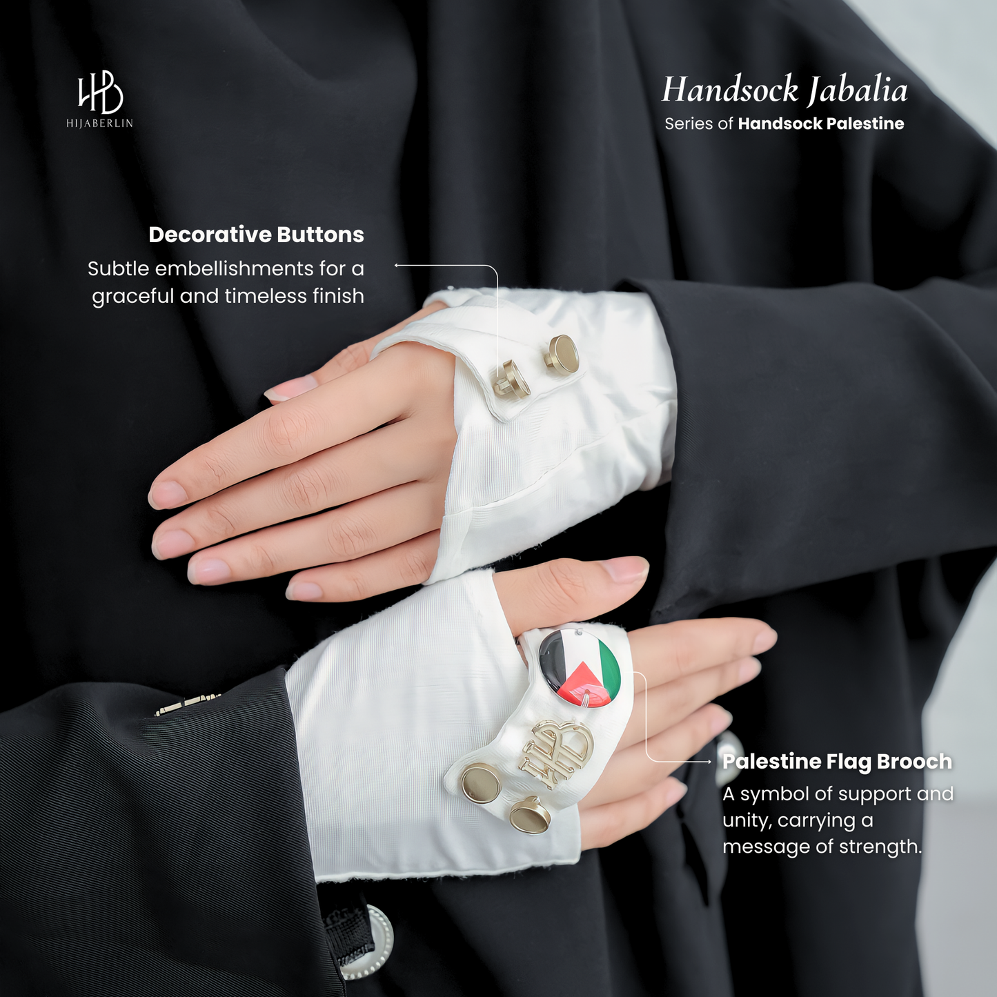 Handsock Palestine Jabalia - Hijaberlin