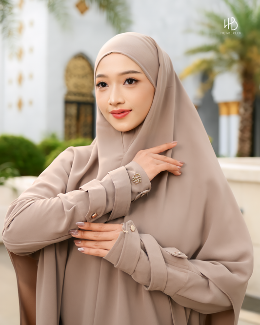 Nusaibah Dress Set Amber - Hijaberlin