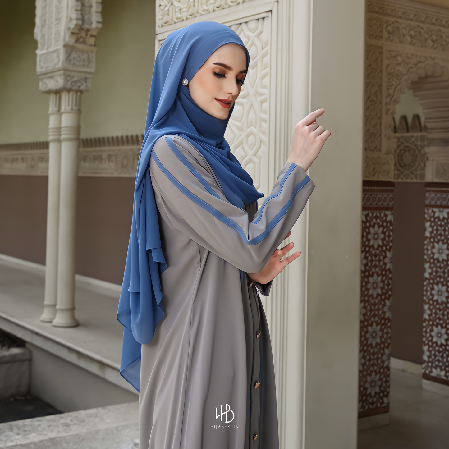 Fatimah Abaya Set Hijaberlin - Dove