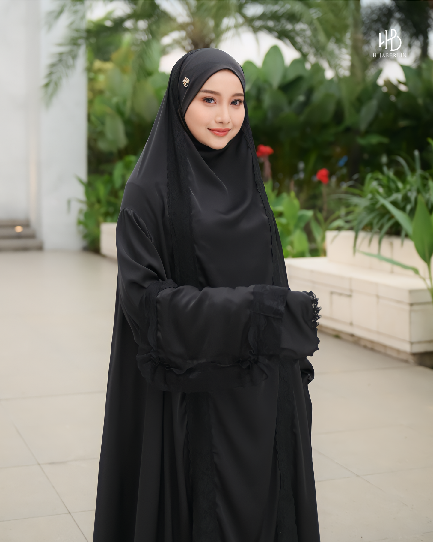 Ruqqayah Prayer Set Black - Hijaberlin