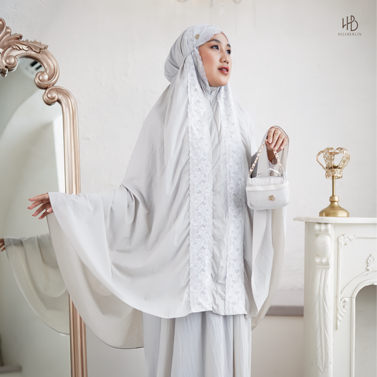 Amina Prayer Set Hijaberlin - Silver