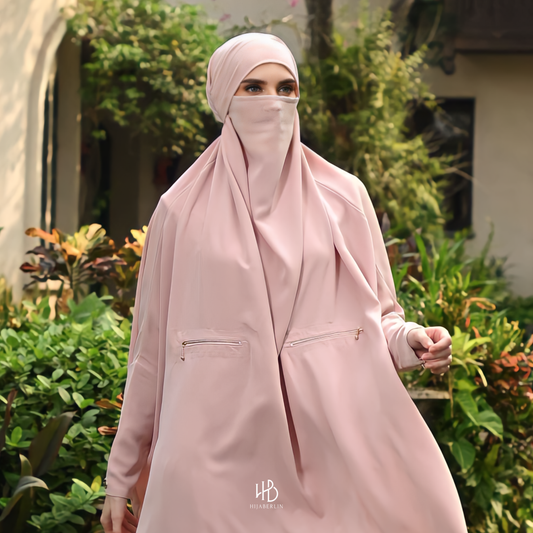 Aisyah Khimar Set Hijaberlin - Tea Rose