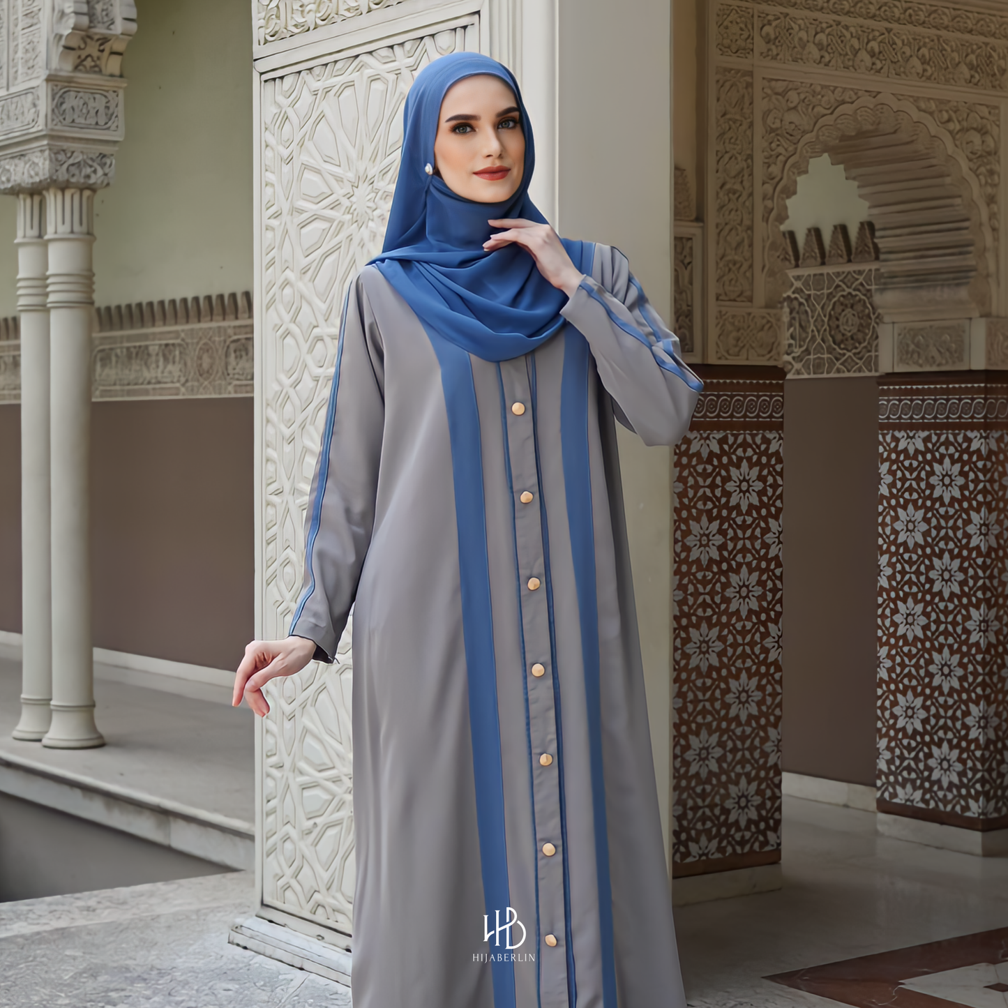 Fatimah Abaya Set Hijaberlin - Dove