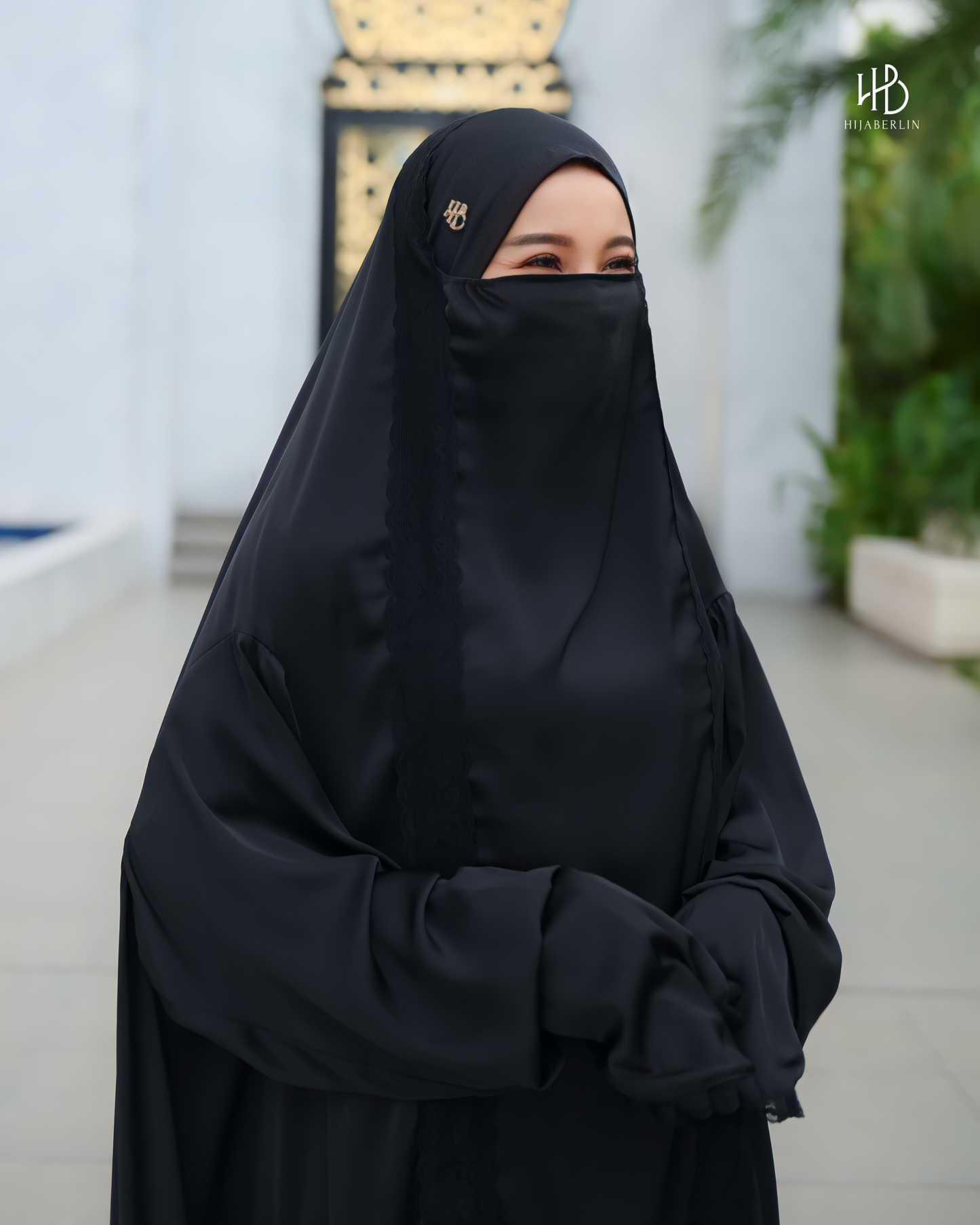 Ruqqayah Prayer Set Black - Hijaberlin