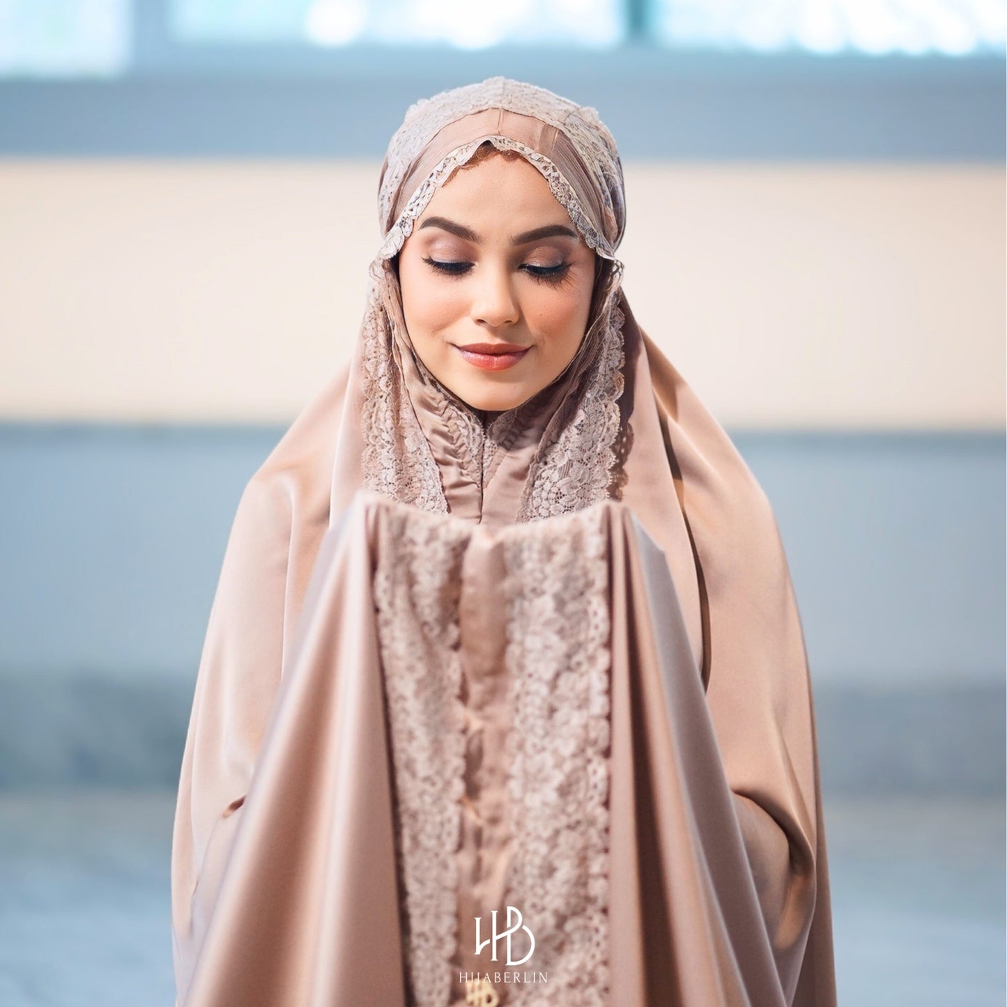 Asiyah Prayer Set Silk - Brown