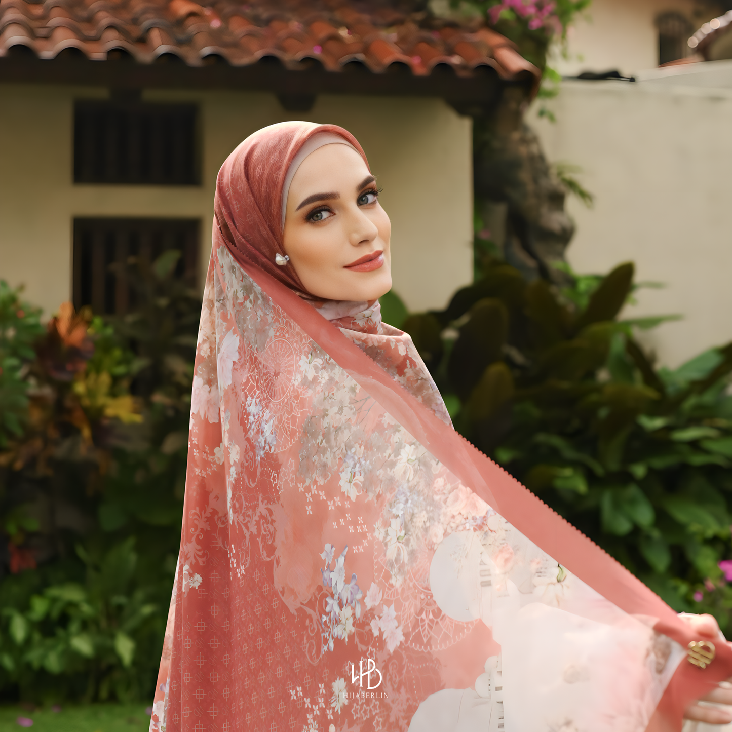 Fiore Scarf Hijaberlin - Terra