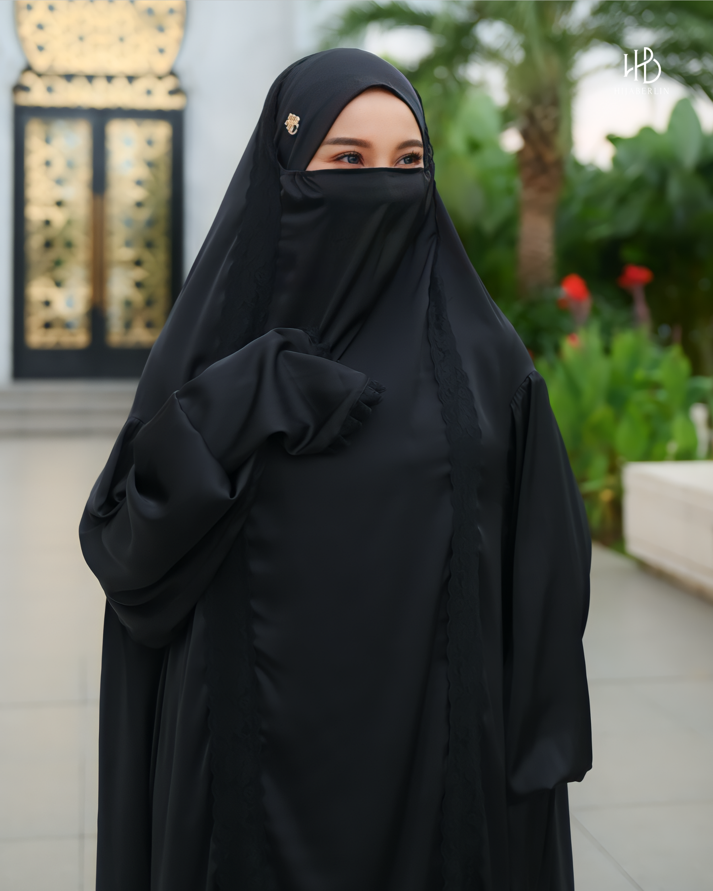 Ruqqayah Prayer Set Black - Hijaberlin